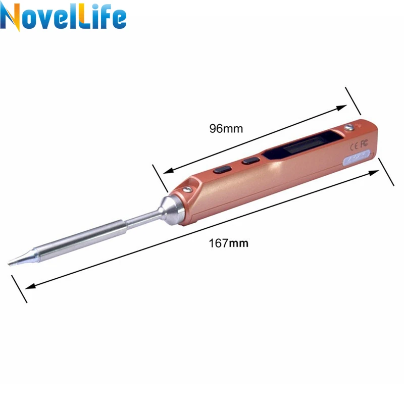 65 Вт TS100 мини программируемый Электрический паяльник Регулируемая температура цифровая паяльная станция 2 шт. железные наконечники OLED дисплей