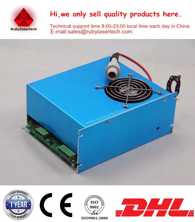 CE AC220V/110V 60W CO2 Laser Power Supply with good voltage transformer