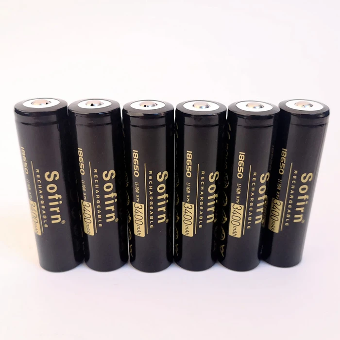 Sofirn перезаряжаемая литиевая батарея 18650 3400mAh реальная емкость 3,7 V 3C 10A литий-ионная аккумуляторная батарея для фонарика электронной сигареты