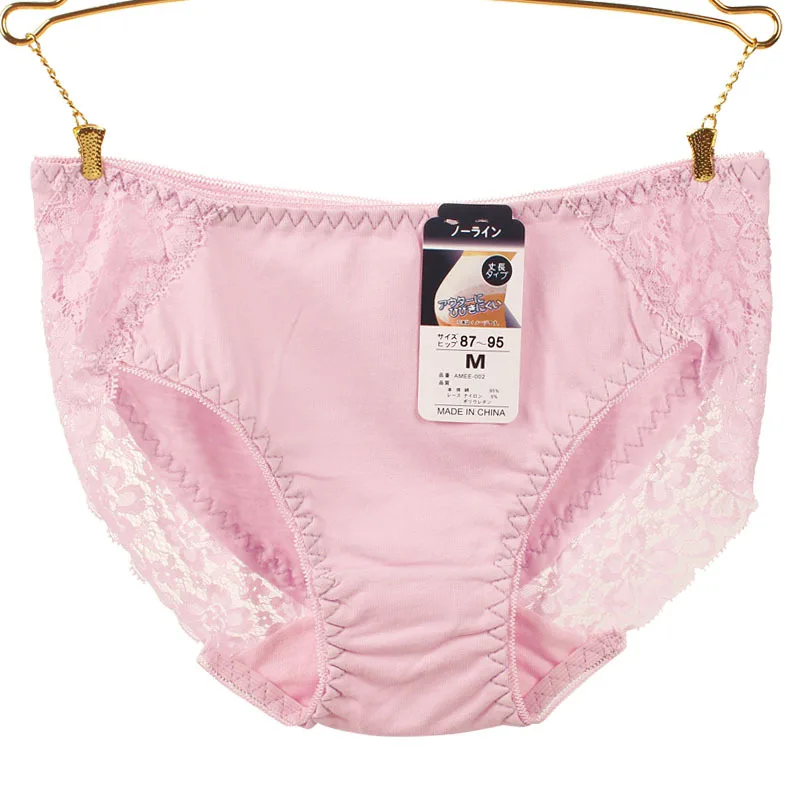 

M L XL XXL-4XL High Quality Factory Directly Womens Underwear Cotton with lace Panties For Ladies Sexy Women's Briefs Wholesale