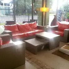 Горячая Распродажа года новое поступление всепогодный lowes смолы плетеная используется hotel патио бассейн мебель