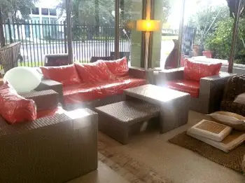 

2017 hot sale New arrival weatherproof lowes resin wicker used hotel patio pool furniture