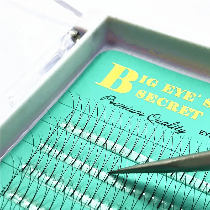 

2D volume lash extension long stem makeup Eyelashes Premade Fans False Eyelashes Individual eyelashes extensions Free Shipping