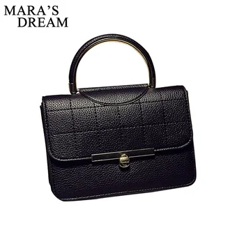 

Mara's Dream Lady Small Flap PU Leather Sling Shoulder Bag Crossbody Bag Tote Purese and Bags Sewing Top-handle Bag