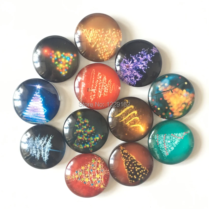 

Free shipping (12pcs/lot) Various Christmas Tree fridge magnet for Christmas Gift Cartoon message sticker home decoration