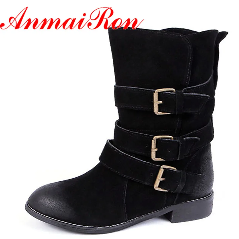 mid calf boots with low heel