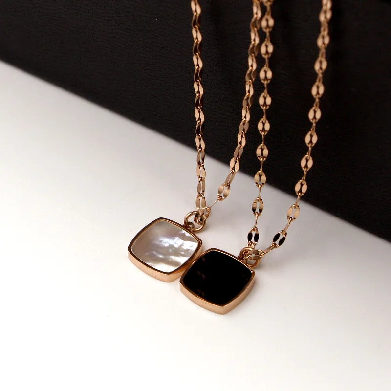 Женская цепочка с кулоном в виде ракушки из нержавеющей стали|chain pendant|necklace womenpendant