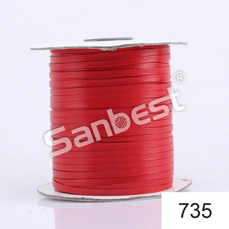 Sanbest высокое качество 4 мм прочные кожаные плоские Вощеные линии DIY инструмент для