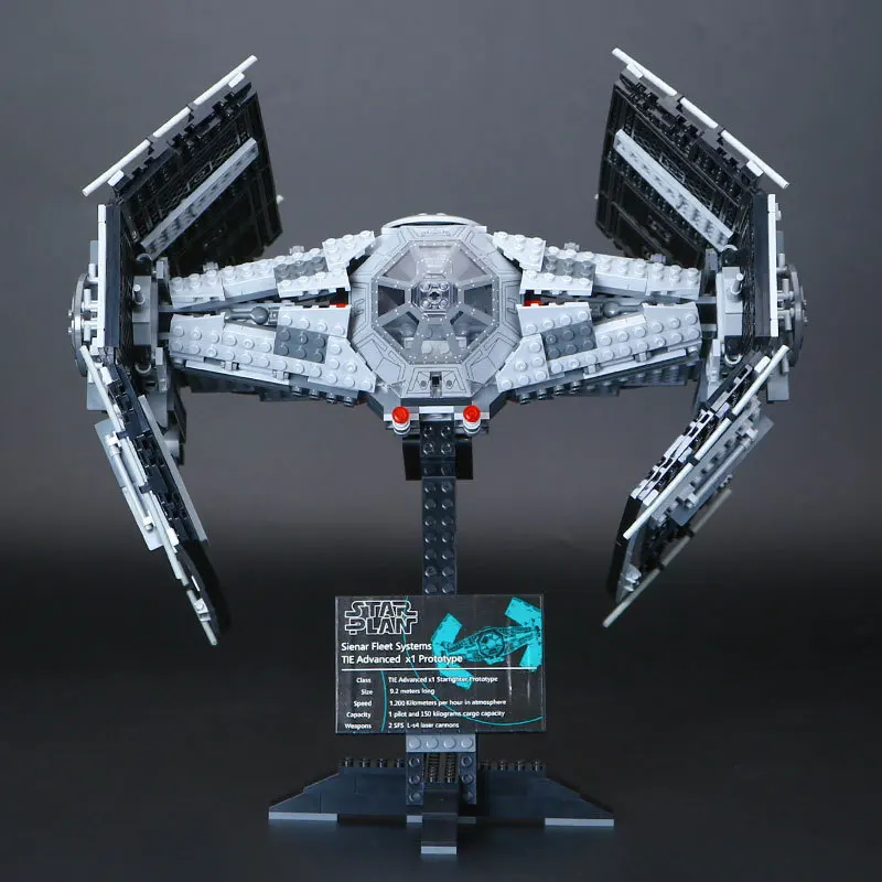 

Lepin 05055 Star Series Plan The Rogue One USC Vader TIE Advanced Fighter Set 10175 Building Blocks Bricks Educational DIY Toys