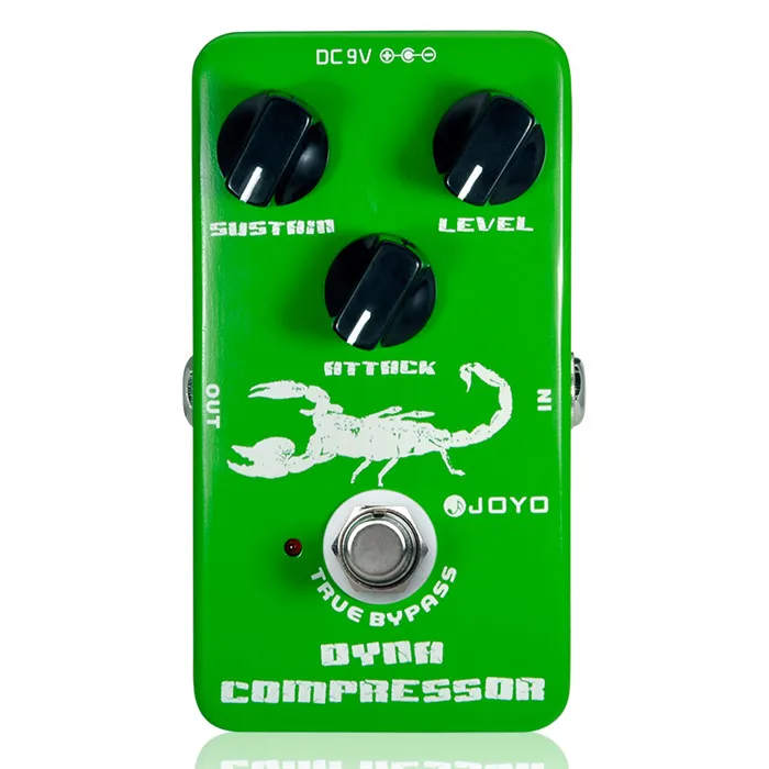 Dynamic Compressor Динамический Компрессор гитарных эффектов Педаль уменьшить Избыточный динамический обеспечить сбалансированный истинный обход Joyo JF-10 - Цвет: Dynamic Compressor