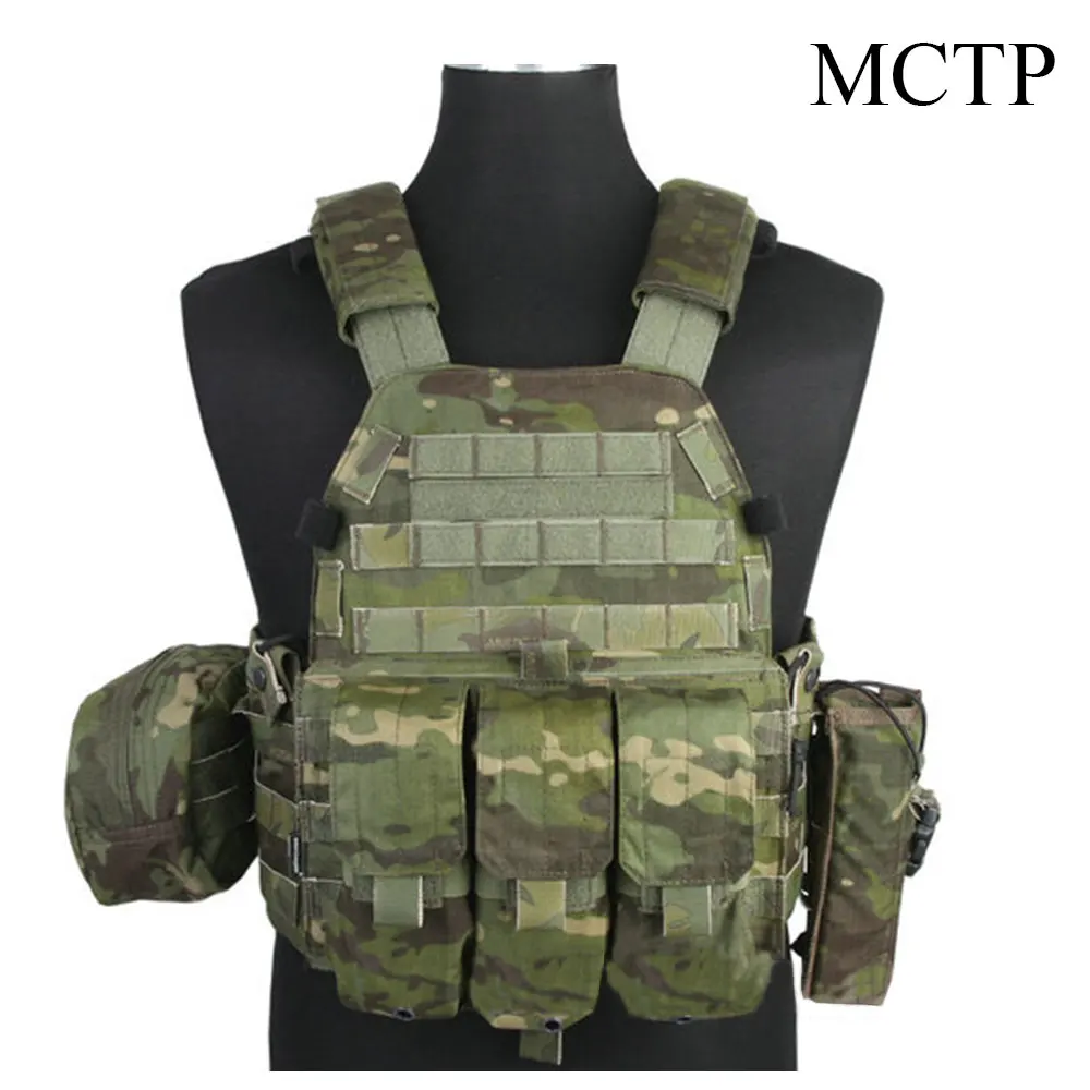 EMERSONGEAR LBT тактический жилет с подсумок Molle нагрудный жилет для страйкбола пейнтбола военный армейский боевой жилет Мультикам EM7440 - Цвет: MCTP