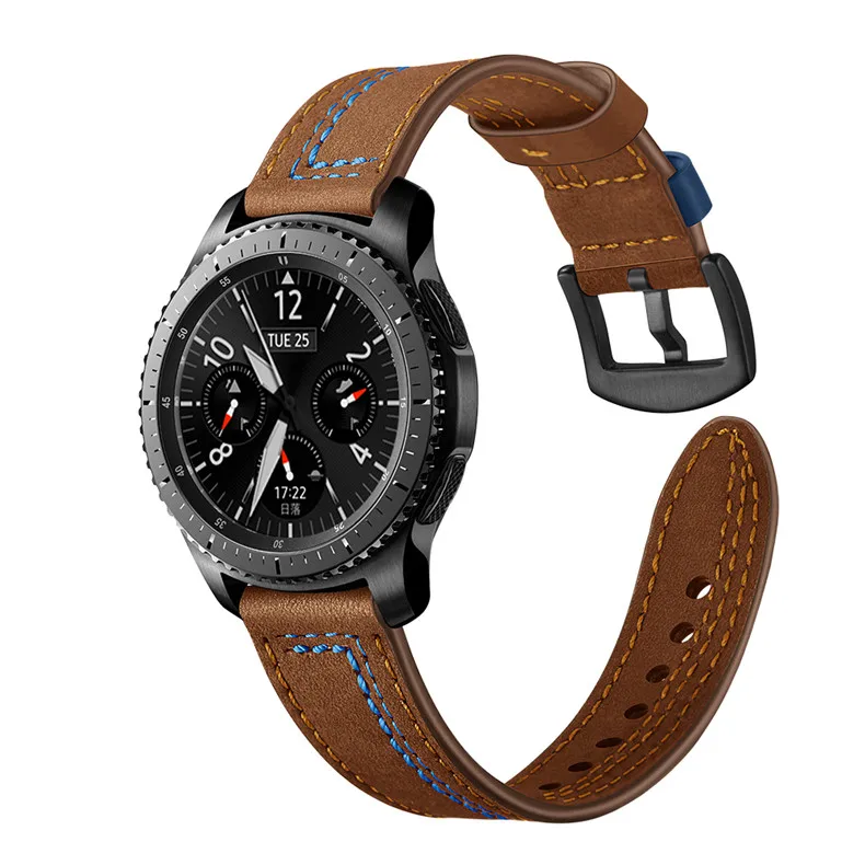 EIMO Galaxy Watch 46 мм для samsung gear S3 кожаный ремешок 22 мм ремешок для часов amazfit bip grt 47 мм huawei watch GT correa ремешок для часов