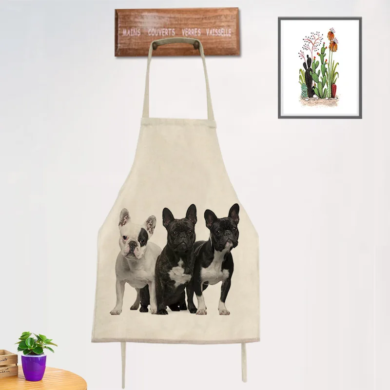 

Kitchen creative animal dog apron Bib Apron Sleeveless Anti-oil Waist Bib lovely kitchen cooking Accessory