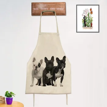

Kitchen creative animal dog apron Bib Apron Sleeveless Anti-oil Waist Bib lovely kitchen cooking Accessory