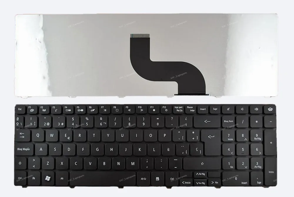 

New SP Spanish Teclado Keyboard For Packard Bell Easynote Tm81 Tm86 Tm87 Tm89 Tm94 Tx86 Laptop Black