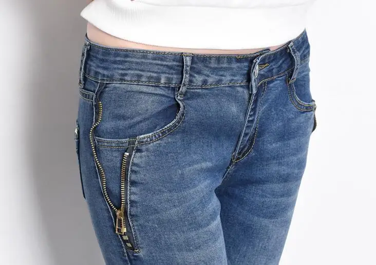26-32 горячая Весна Женская Новая мода талии форма джинсы, длинные штаны эластичные узкие брюки