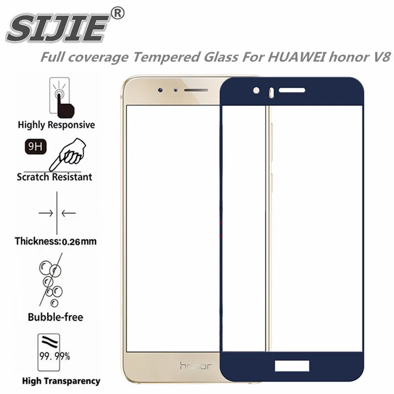 Полное покрытие из закаленного стекла для HUAWEI honor V8 KNT AL20 5 7 дюйма защитный экран