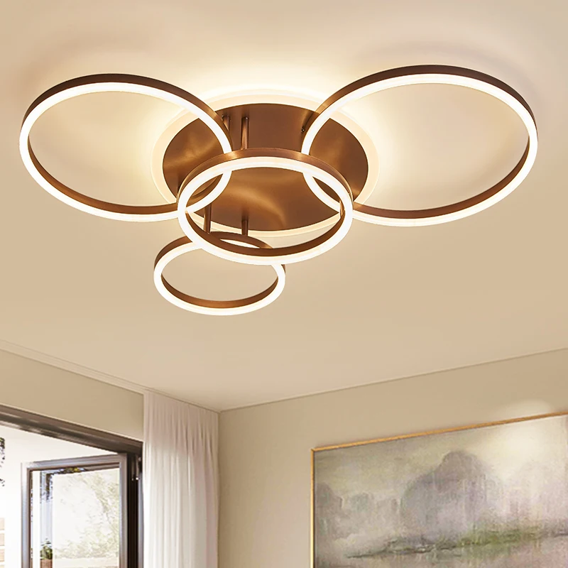 

Brown/white Modern Led Ceiling Lights For Living Room Bedroom Plafon Inddor Home Lighting Ceiling Lamp Home Lighting Fixtures
