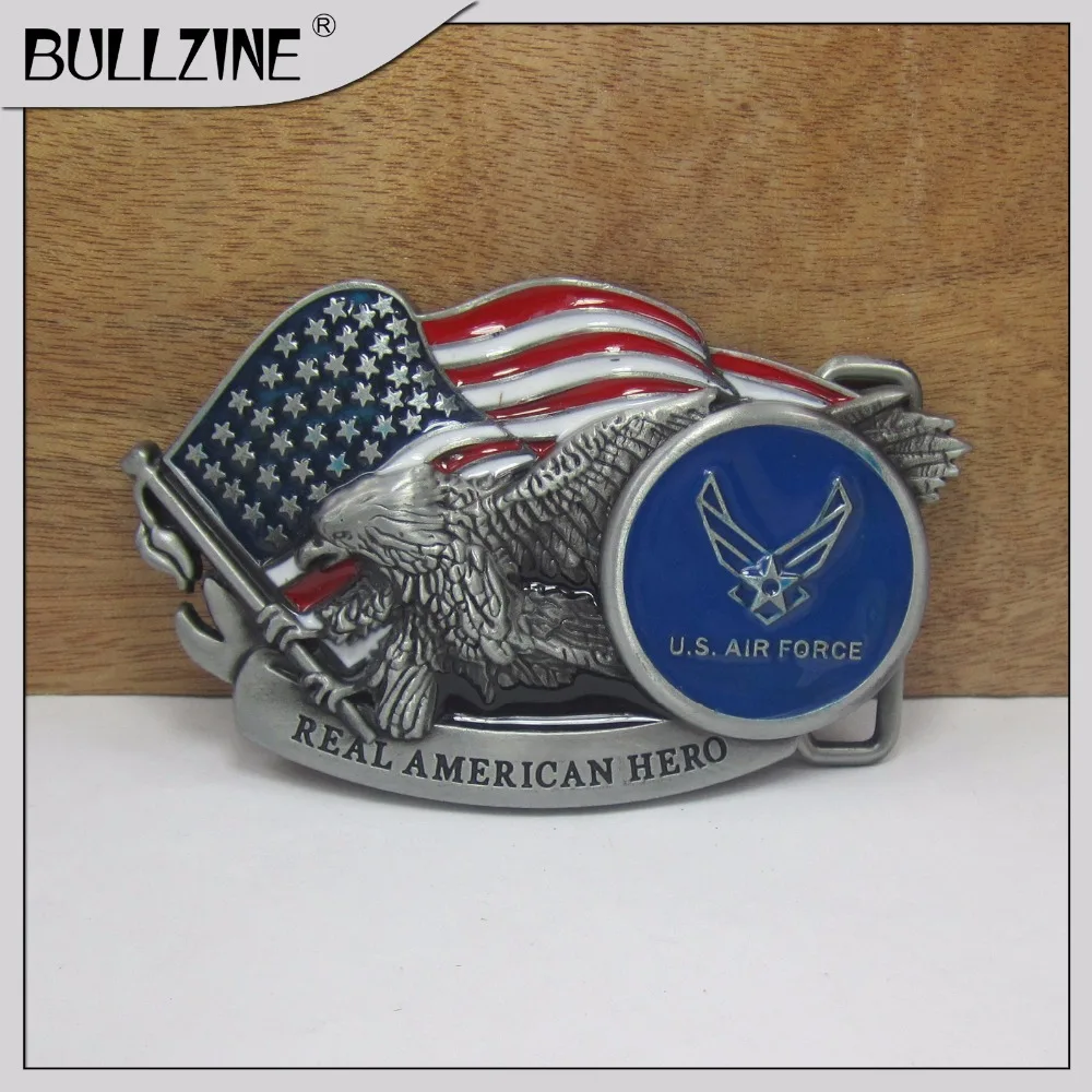 The Bullzine US Air Force Belt Buckle With Pewter Finish FP 03078 