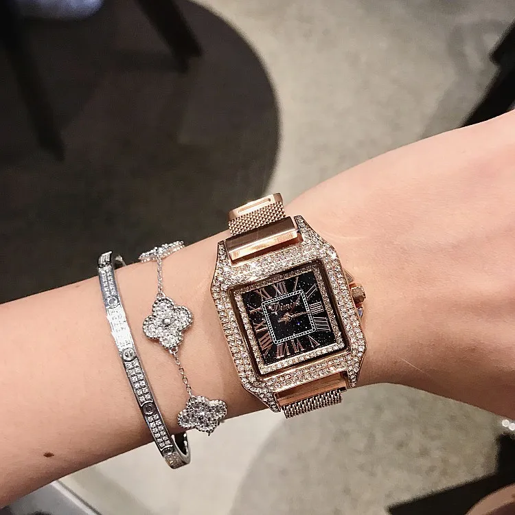 

Women Watch Leather Strap Square Casual Watches relogio feminino woman watches reloj mujer zegarek damski montre femme Hot