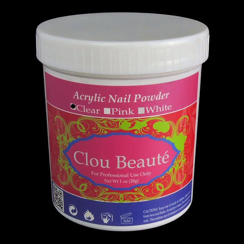 1 x 120g Clear Jumbo Size NP0006*1 Acrylic Powder High Quality UV Dust DIY Kitin Acrylic