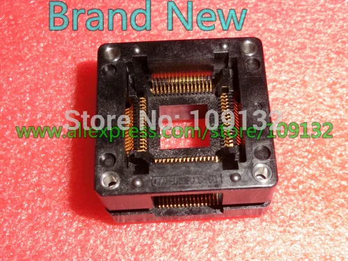 

QFP64 TQFP64 LQFP64 PQFP64 OTQ-64-0.8-01 QFP IC Test Burn-In Socket Enplas 0.8mm Pitch