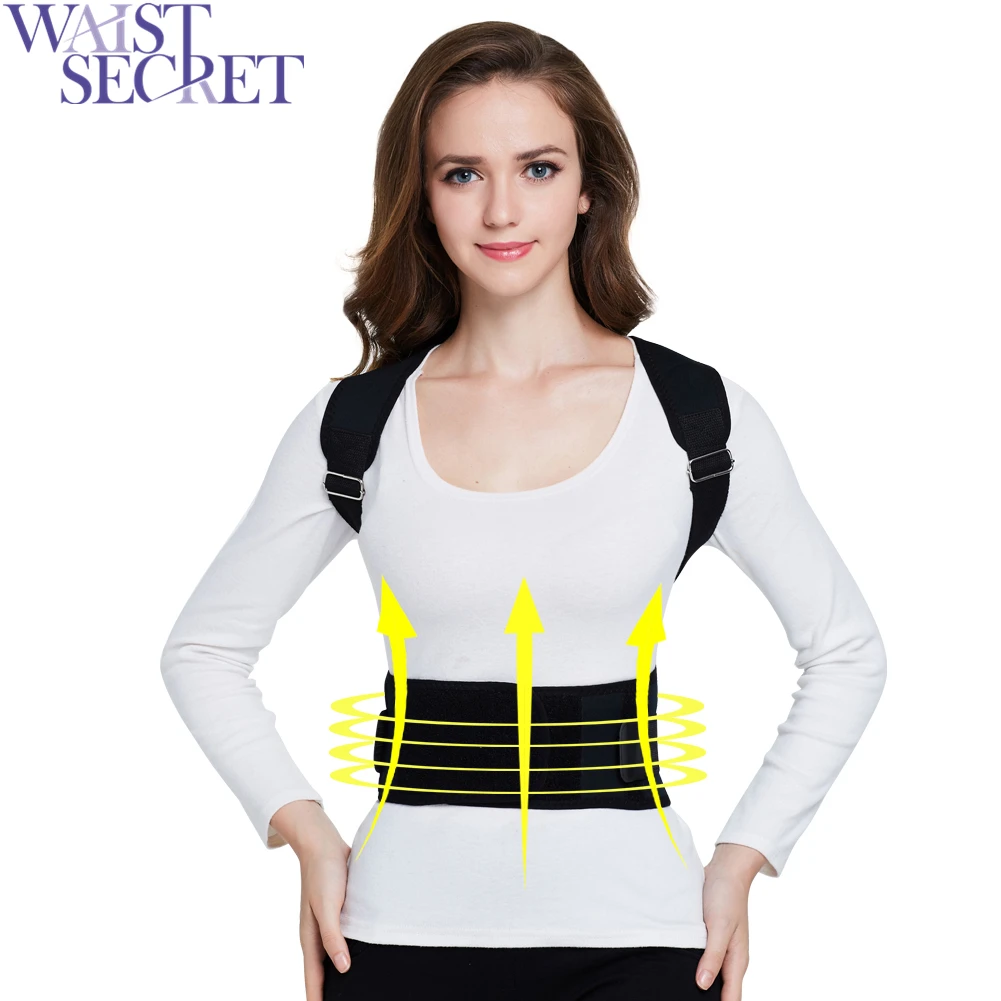 

WAIST SECRET Adjustable Posture Corrector Clavicle Brace Belt Back Posture Correction Women Shaper Health Care Back Lift Belt