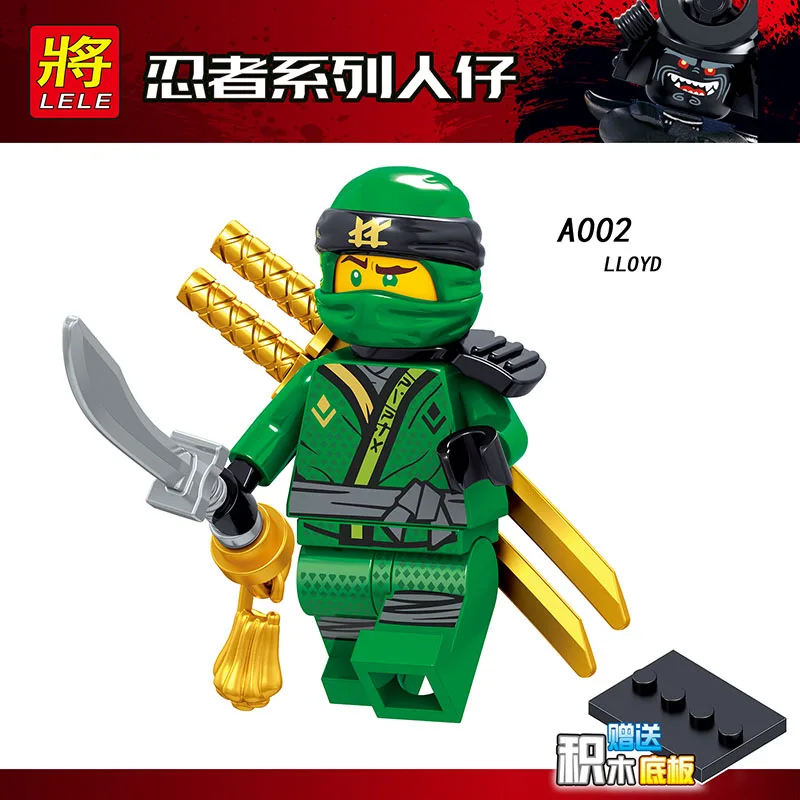 

Single Sale Compatible Legoinglys Ninjagoed Mini Figure LLOYD JAY ZANE KAI COLE Building Blocks Dolls Toys For Children Gifts