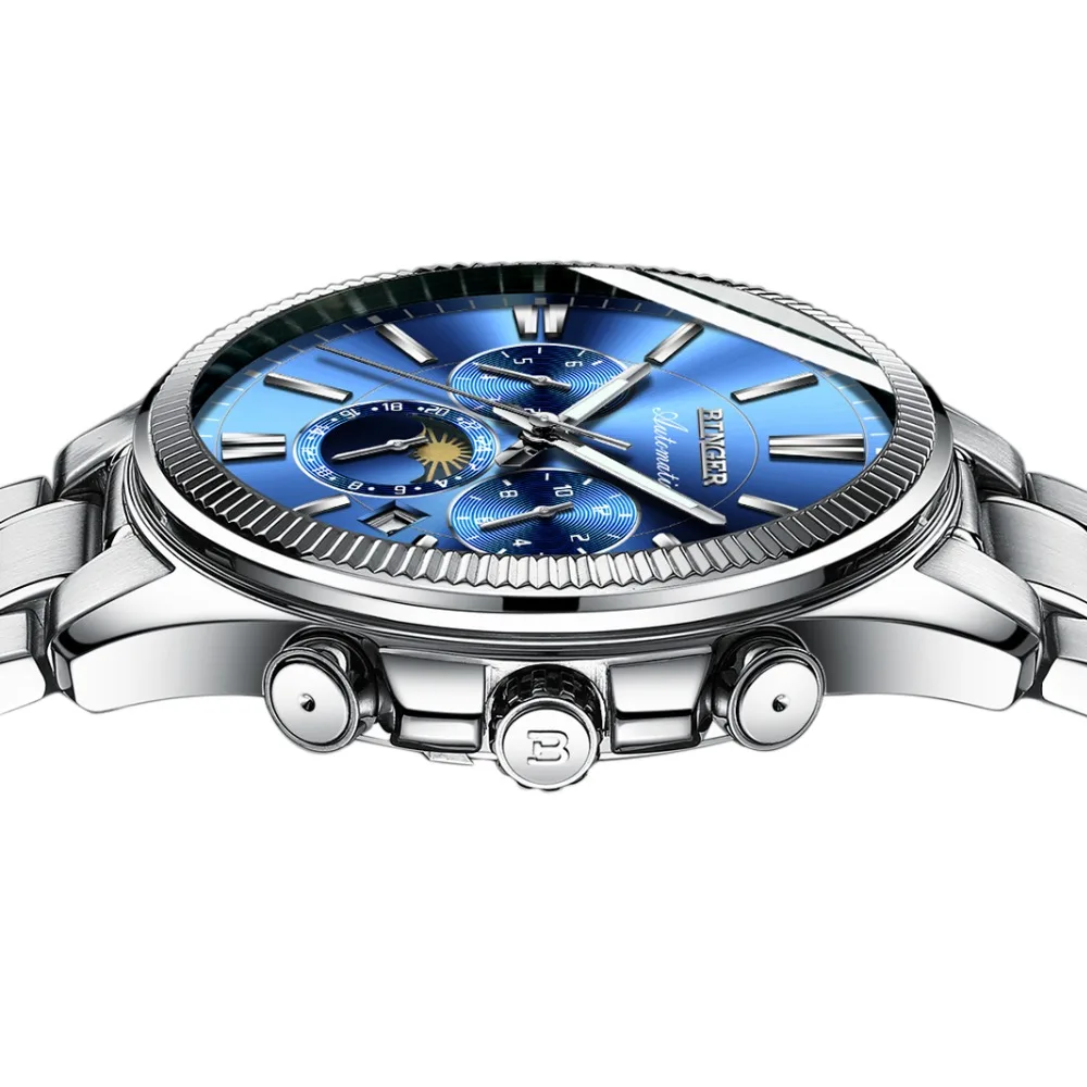 Швейцарские БИНГЕР часы мужские спортивные военные автоматические механические мужские часы наручные часы Мужские часы s