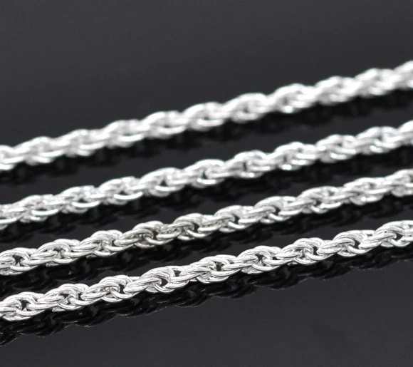 DoreenBeads посеребренный сплав 2 мм x 0 45 1 м Новый | Украшения и аксессуары