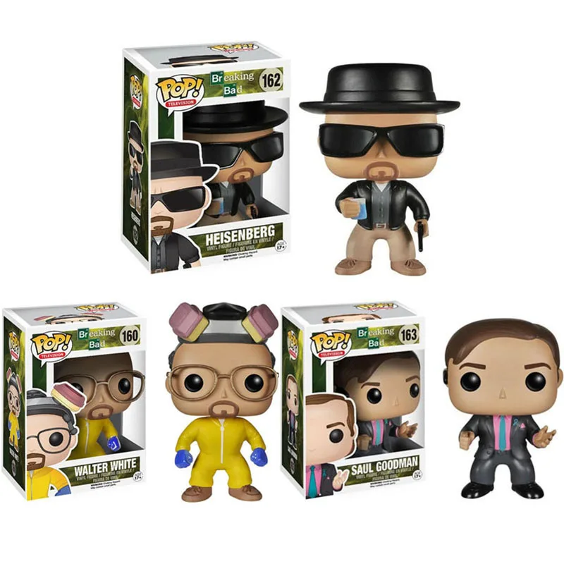 

Funko Pop Breaking Bad HEISENBERG Walter White Saul Goodman Vinyl Action Figures brinquedos Collection Breaking Bad Model Toys