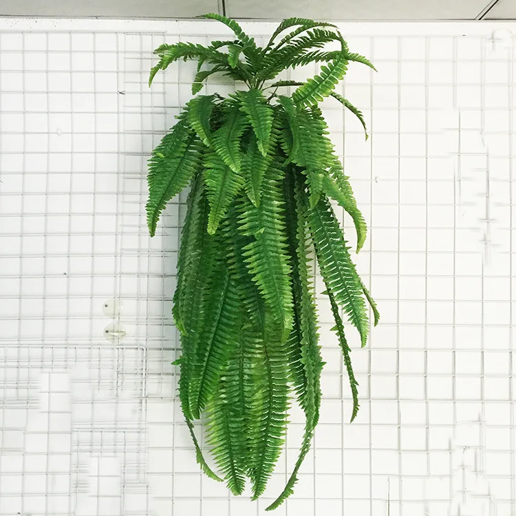 Flone Green Artificial Plants Leaf Hanging Vine Fern Leaves Flower Grass Persian Grass Wedding Home Decoration Plant Art (9)