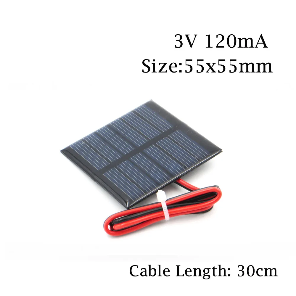 1V 1,5 V 2V 3V 3,5 V 4V солнечная панель 100mA 120mA 150mA 250mA 300mA 350mA 435mA 500mA зарядное устройство для сотового телефона с проводом подключения