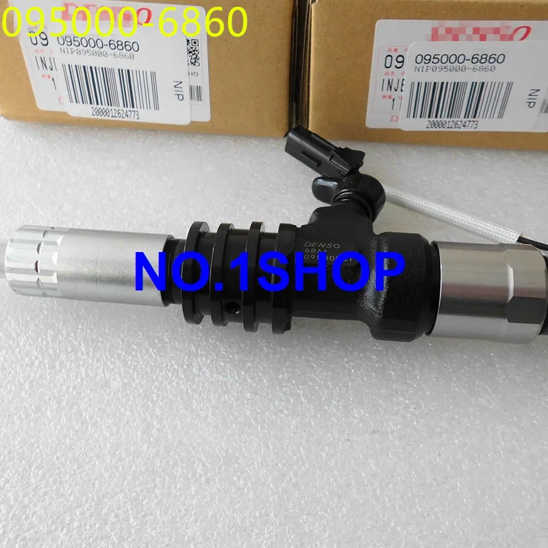 Подлинный и инжектор топлива Common rail 095000-6860 095000-6861 для 6M60T ME304627, ME307086