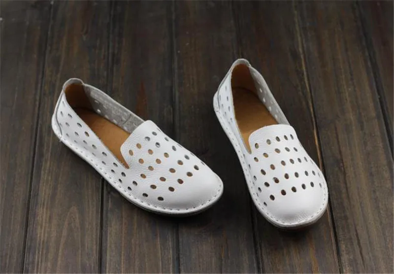MVVJKE/Женская обувь ручной работы из натуральной кожи на плоской подошве, без шнуровки, женская обувь на плоской подошве, повседневная женская обувь