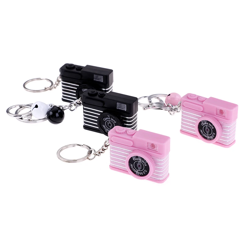 1Pc Led Camera Flashing For Kids Camera Keychain Luminous Sound Flash Light Keychain New