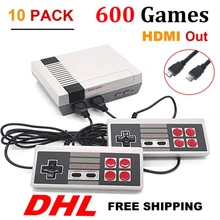 10 шт. HDMI HD Out Mini tv Ретро Классическая консольная видеоигра handhel консоль с 500/600 различных встроенных игр P/N