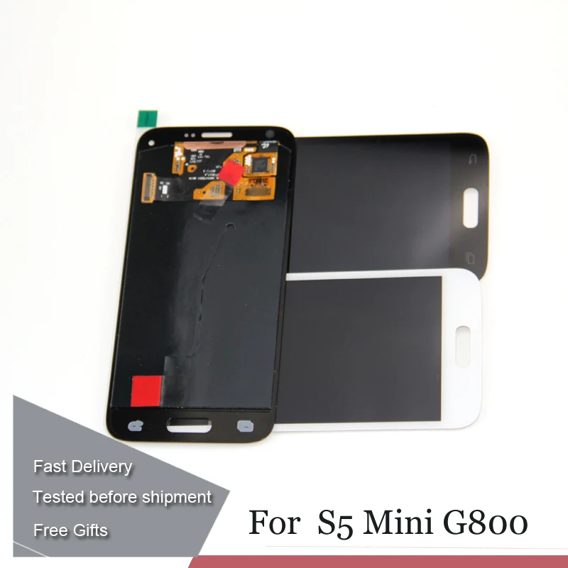 

Super AMOLED LCD Screen for Samsung Galaxy S5 Mini G800 SM-G800F LCD Display Touch Digitizer Glass Assembly Tracking No.