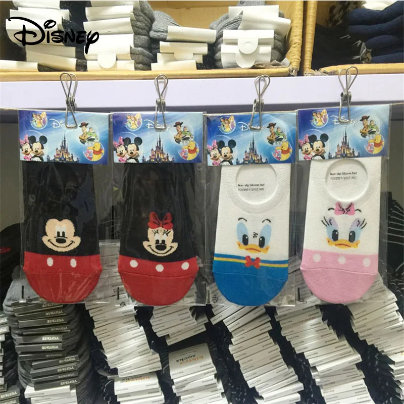 Disney мультфильм Микки Маус Дональд Дак тонкие хлопковые носки-лодочки комплект
