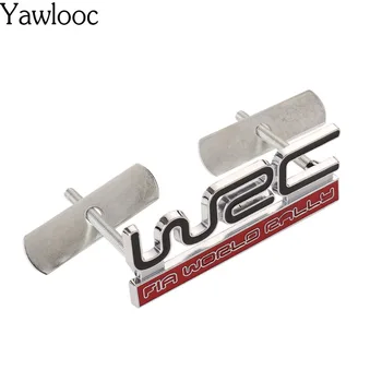 

3D Metal WRC Front Grille Badge Emblem car decal stickers car styling for Toyota Yaris Ford Fiat Citroen Car Accessories