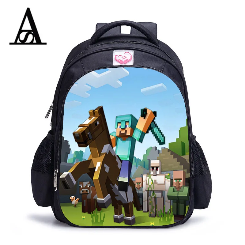 

Children School Bag Minecraft Cartoon Backpack Pupils Printing School Bags Hot Game Backpacks For Boys And Girls Mochila Escolar