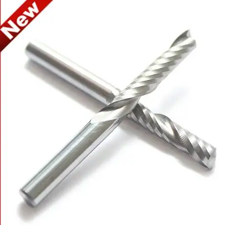 

5pcs 6mm High Quality cnc bits single flute Spiral Router Carbide End Mill Cutter Tools 6 x 22mm Free Shipping