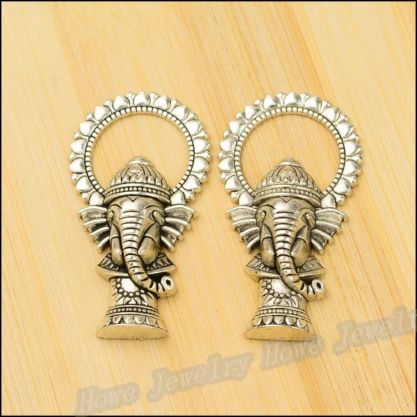 

20PC New fashion Ganesha / Elephant pendant Tibetan silver fits for European Charm Bracelet Collier DIY jewelry