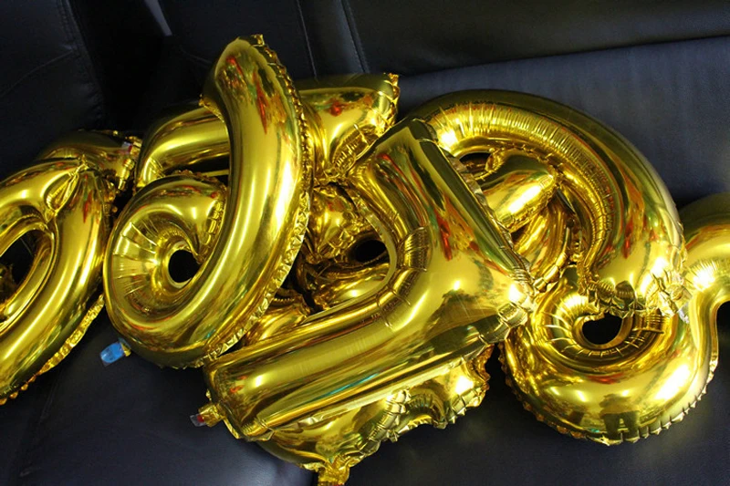 40 дюймов гелиевый воздушный шар золото/серебро/синий цифры фольги Воздушные шары надувные festa Свадебные шарики ко дню рождения номер вечерние большие воздушные шары