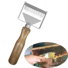 Прямые иглы инструмент пчеловода Нержавеющая сталь пчелиный улей разворачивающая вилка для меда Скребок Лопата инструмент пчеловода#007