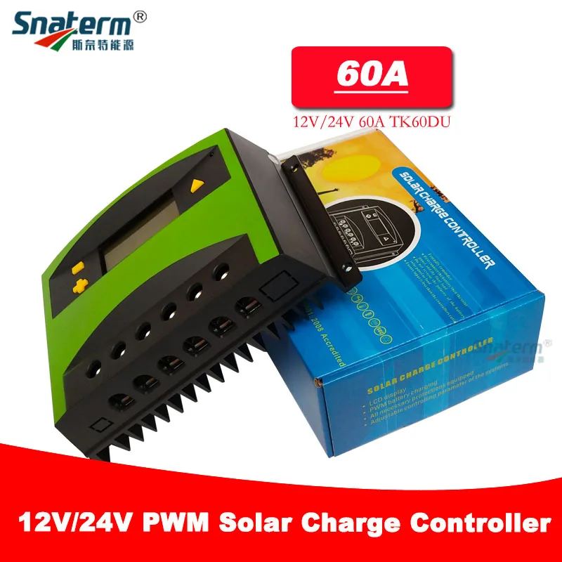 60A/50A 12В 24В Авто LCD Солнечный PV Контроллер заряда регуляторы TK50DU/TK60DU Солнечная