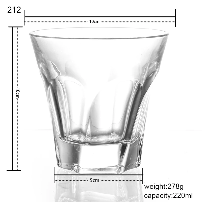 1 шт. Copo виски стеклянные бессвинцовые Хрустальные чашки высокой емкости пивной стеклянный винный стакан Бар стеклянная посуда для гостиниц бренд 20 типов - Цвет: 212