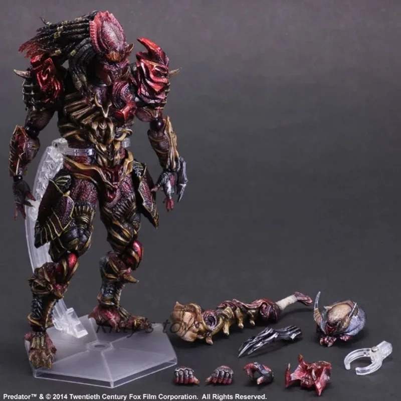 

Predator Action Figure Playarts Kai Anime Toy Movie Alien Hunter Play Arts Kai Predator 270mm Collection Model Free shipping