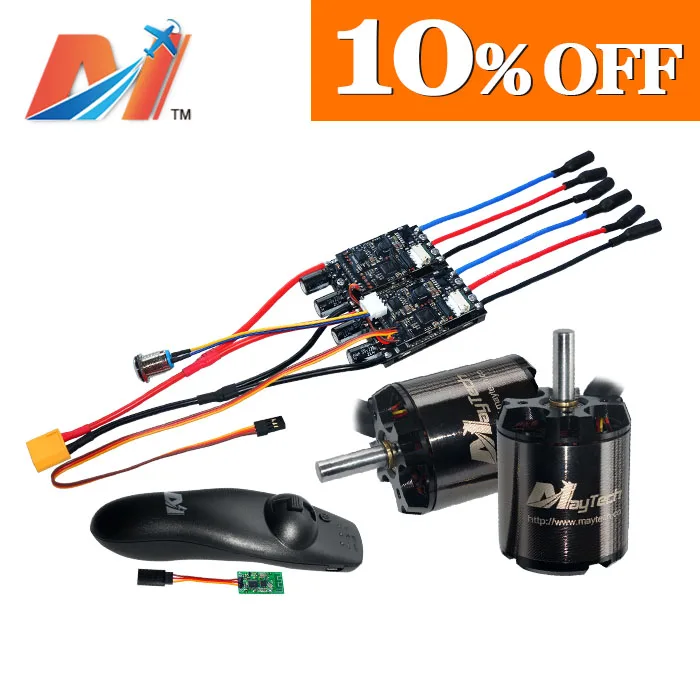 

Maytech 10%OFF dual motor electric skateboard kit 5065 motors FOC ESC longboard kit