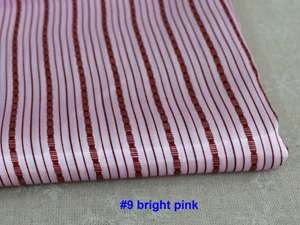 Полосатая Геометрическая ткань материал атласная для пошива швейных изделий - Цвет: color 9 bright pink
